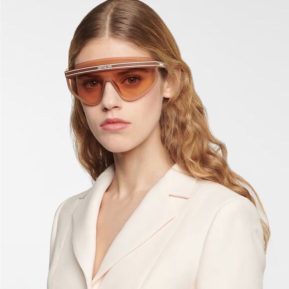 DIOR Sunglasses DIORCLUB M2U 41L0 Matte Nude Women NEW - Picture 1 of 11